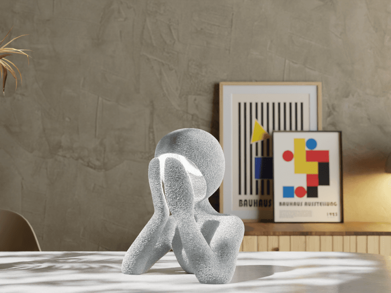 NoBody – skulpturell bordlampe